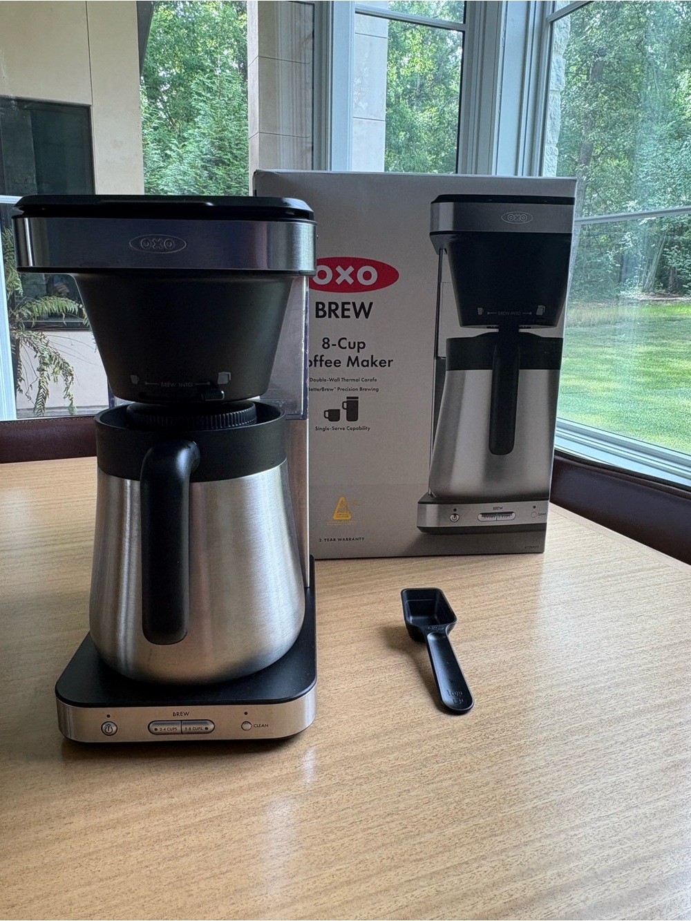 Oxo Brew Coffee Maker in Stainless Steel and Black